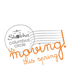 Shobha Columbus Circle is moving this spring!